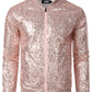 Men's Sequin Bomber Jacket – Zip Front