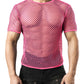 Men's Short Sleeve Fishnet Shirt – Fitted