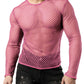 Men's Long Sleeve Fishnet Shirt – Fitted