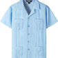 Boys' Cotton Guayabera Shirt – Four Pockets