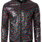 Men's Sequin Bomber Jacket – Zip Front