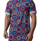 Men's Short Sleeve Dashiki Print Shirt