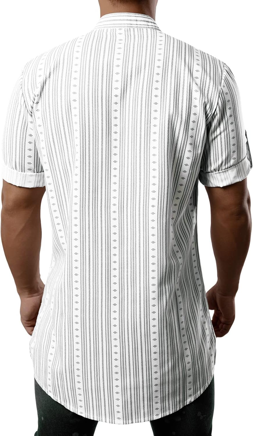 JOGAL A369 in WhiteStripe, back view