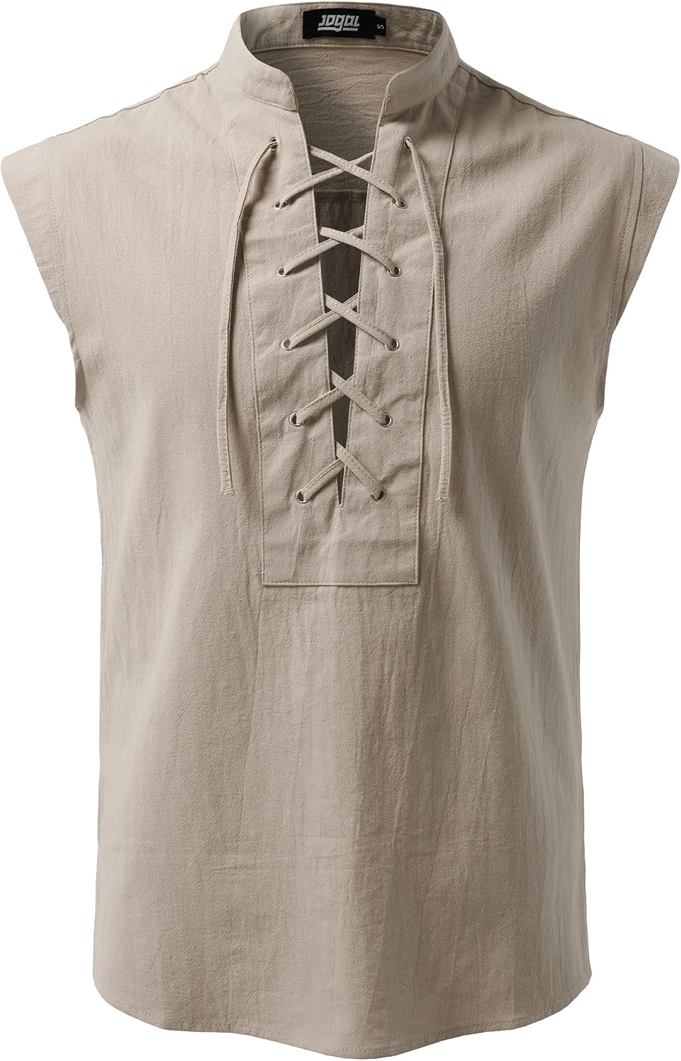 JOGAL A556 shirt in Beige, front view