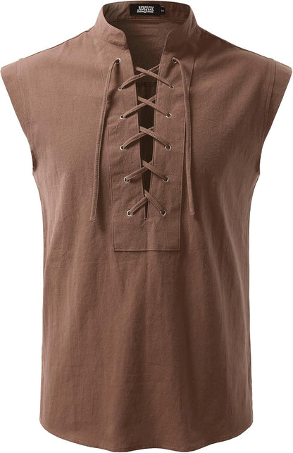 JOGAL A556 shirt in Brown, front view