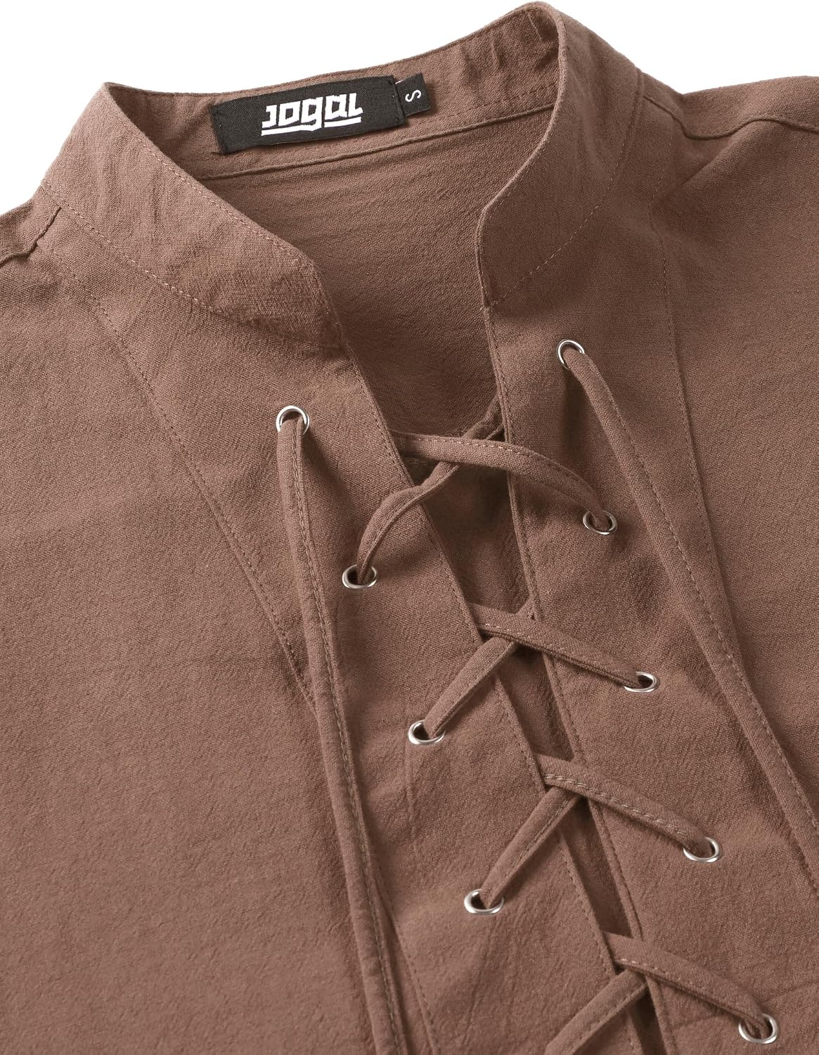 JOGAL A556 shirt in Brown, detail view