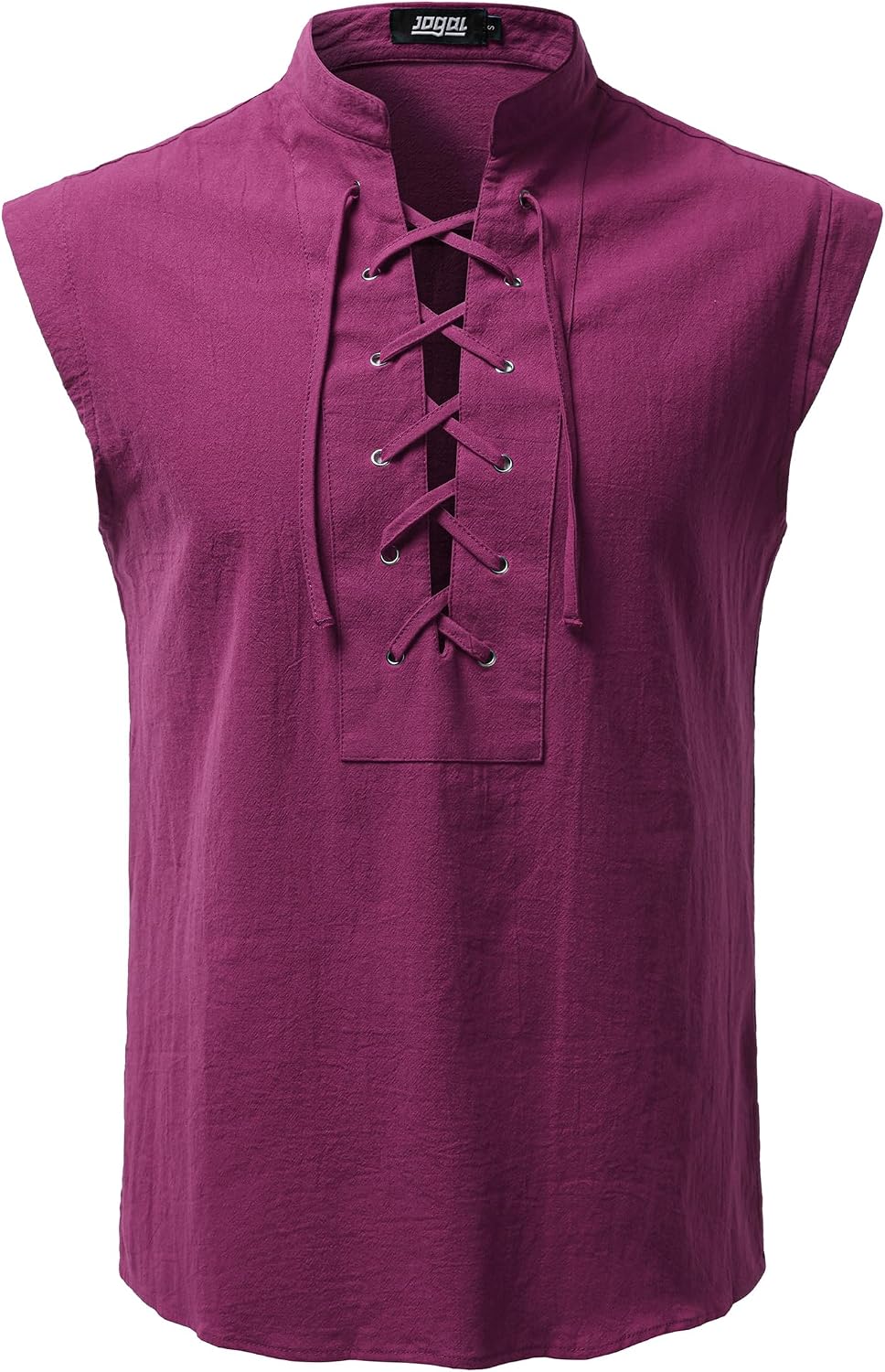JOGAL A556 shirt in Burgundy, front view