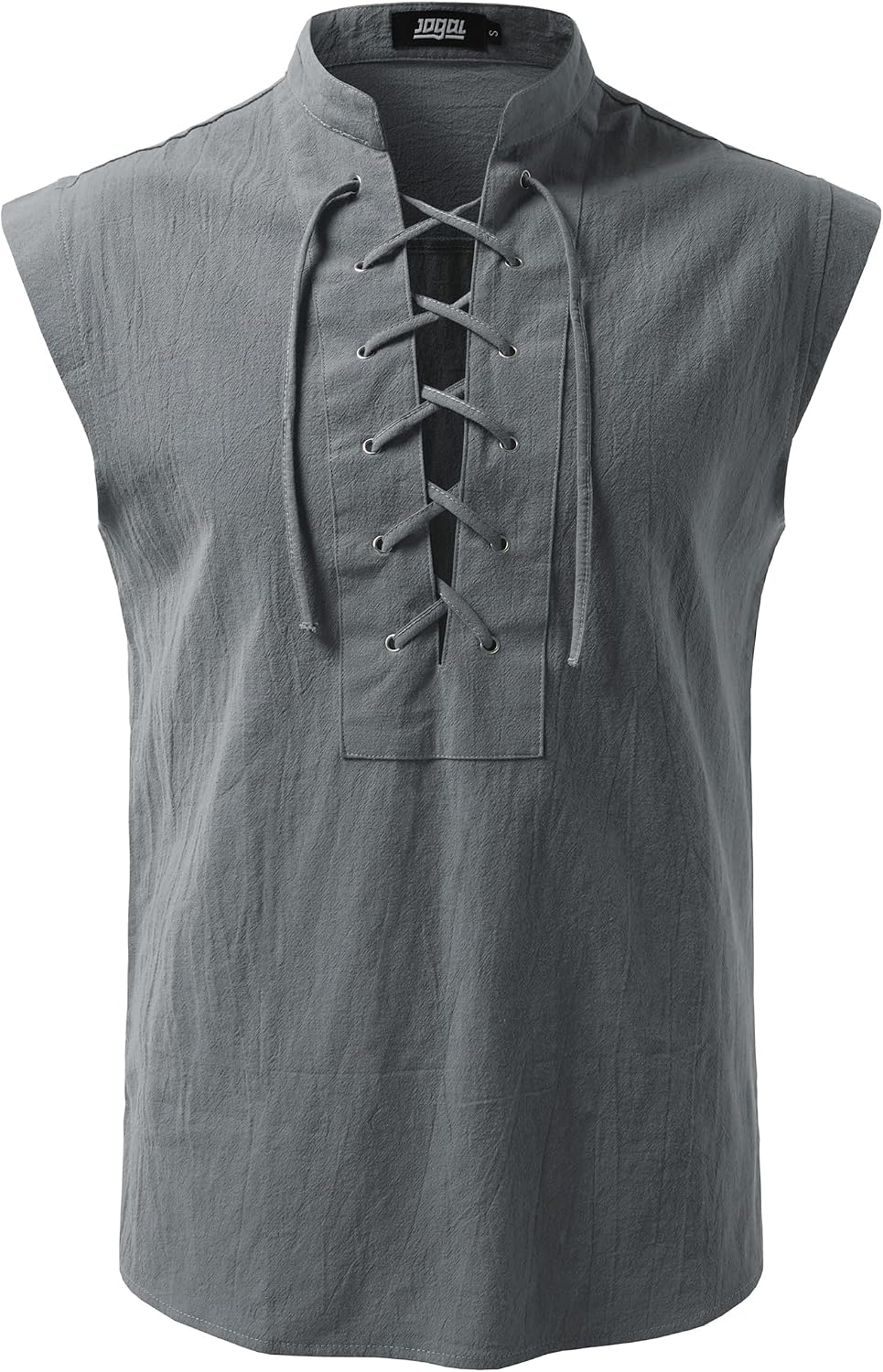 JOGAL A556 shirt in Dark Grey, front view