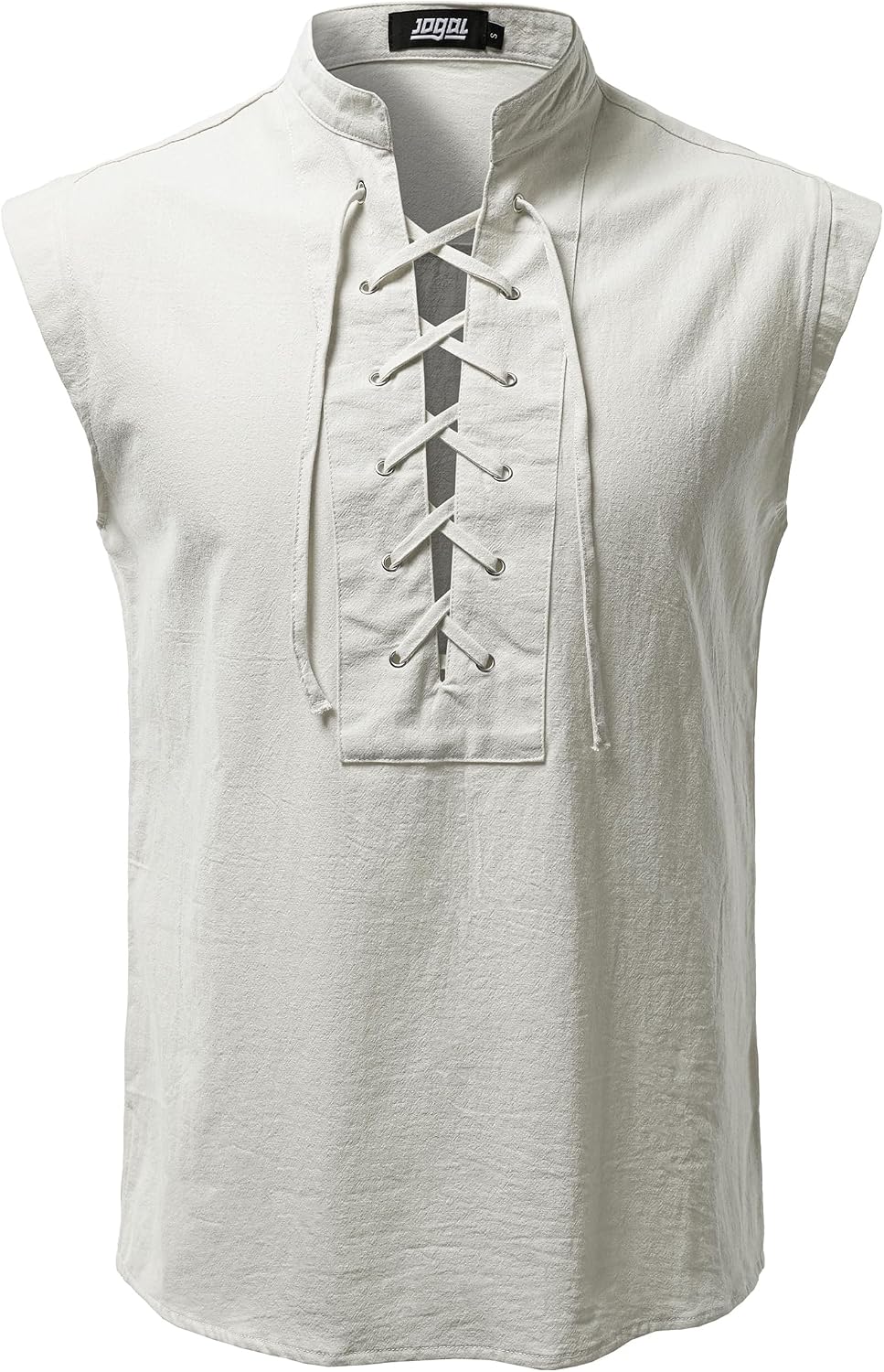 JOGAL A556 shirt in Grayish White, front view