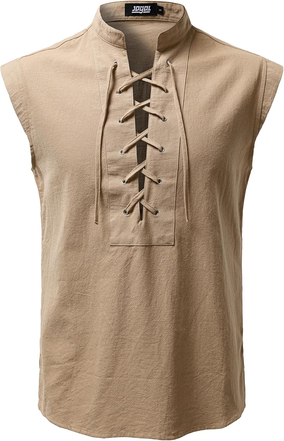 JOGAL A556 shirt in Light Brown, front view