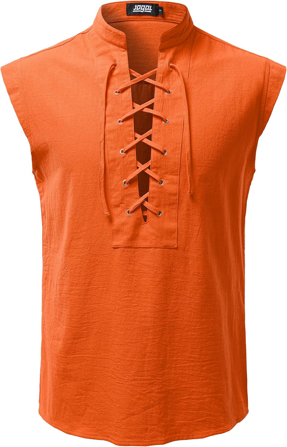 JOGAL A556 shirt in Pumpkin Orange, front view