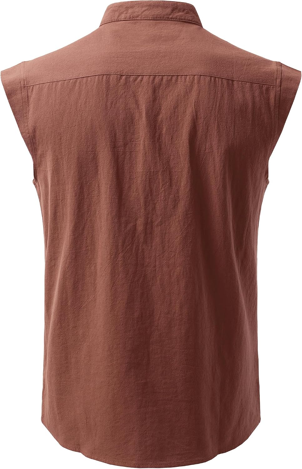 JOGAL A556 shirt in Red Brown, back view