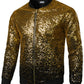 Men's Sequin Bomber Jacket – Zip Front