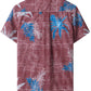 Men's Floral Hawaiian Shirt with Front Pocket