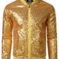Men's Sequin Bomber Jacket – Zip Front