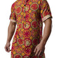 Men's Short Sleeve Dashiki Print Shirt