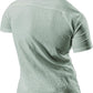 JOGAL A522 men's Short-Sleeve Muscle Fit Button-Down Dress Shirt in Green, back view