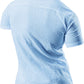 JOGAL A522 men's Short-Sleeve Muscle Fit Button-Down Dress Shirt in Skyblue, back view