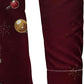 JOGAL A559 men's Christmas Thanksgiving Print Long-Sleeve Button-Down Shirt, detail view