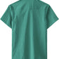 JOGAL Men's Short-Sleeve Work Shirt with Flap Pockets - Deep Green - back