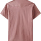 JOGAL Men's Short-Sleeve Work Shirt with Flap Pockets - Dusty Pink - back
