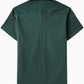 JOGAL Men's Short-Sleeve Work Shirt with Flap Pockets - Forest Green - back
