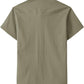 JOGAL Men's Short-Sleeve Work Shirt with Flap Pockets - Olive Green - back