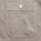 JOGAL A569 men's long sleeve button down work shirt construction detail shown in Khaki
