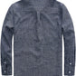 JOGAL A569 men's long sleeve button down work shirt in Navy back view