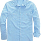 JOGAL A569 men's long sleeve button down work shirt in Skyblue front view