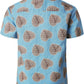 JOGAL C100 boys floral Hawaiian shirt in Blue Brown - back