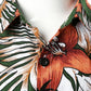JOGAL C100 boys floral Hawaiian shirt detail