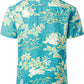 JOGAL C100 boys floral Hawaiian shirt in Light Yellow - back