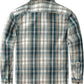 JOGAL Boys' Plaid Flannel Long-Sleeve Shirt - Green Beige - back