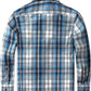 JOGAL Boys' Plaid Flannel Long-Sleeve Shirt - Navy Beige - back