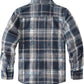 JOGAL Boys' Plaid Flannel Long-Sleeve Shirt - Navy Tie-dye - back