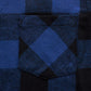 JOGAL Boys' Plaid Flannel Long-Sleeve Shirt - Royal Blue - detail chest pocket