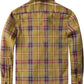 JOGAL Boys' Plaid Flannel Long-Sleeve Shirt - Yellow Red - back