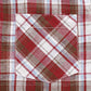 JOGAL C553 Boys' Cotton-Blend Plaid Long-Sleeve Shirt - Red - chest pocket detail