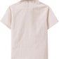 JOGAL Boys' Cotton Chambray Short-Sleeve Shirt - Beige - back