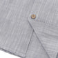 JOGAL Boys' Cotton Chambray Short-Sleeve Shirt - Gray - detail hem