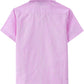JOGAL Boys' Cotton Chambray Short-Sleeve Shirt - Lightpink - back