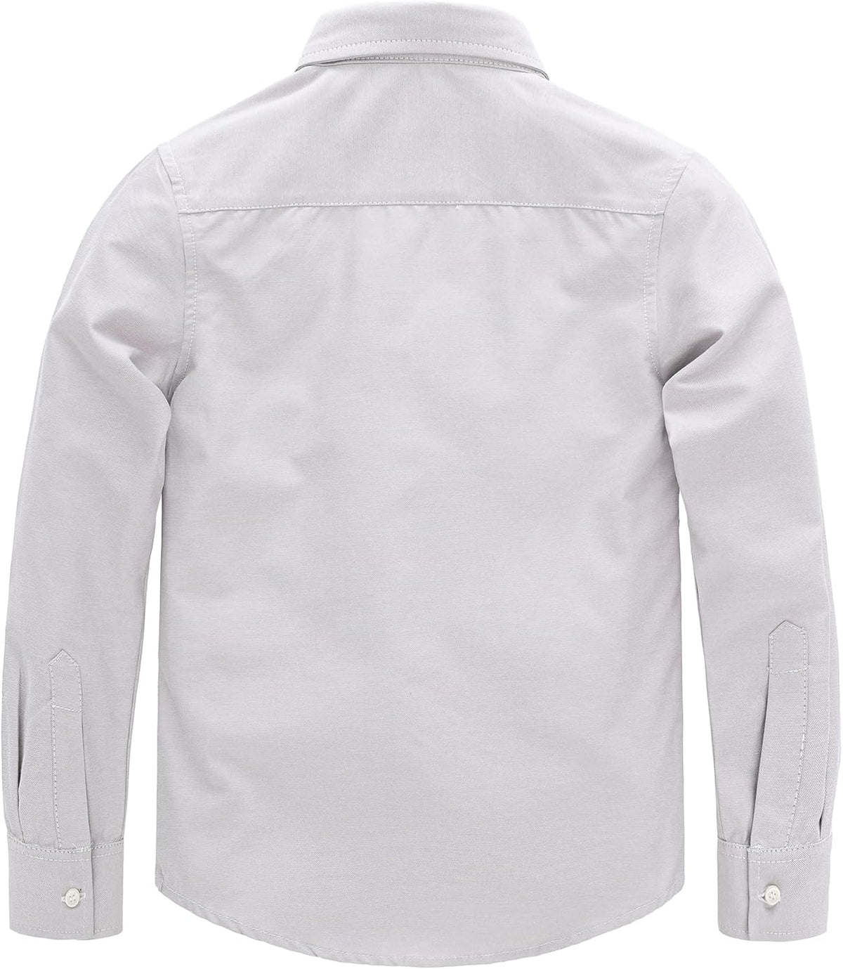 JOGAL C570 Boys' Oxford Long-Sleeve Dress Shirt - Beige - back