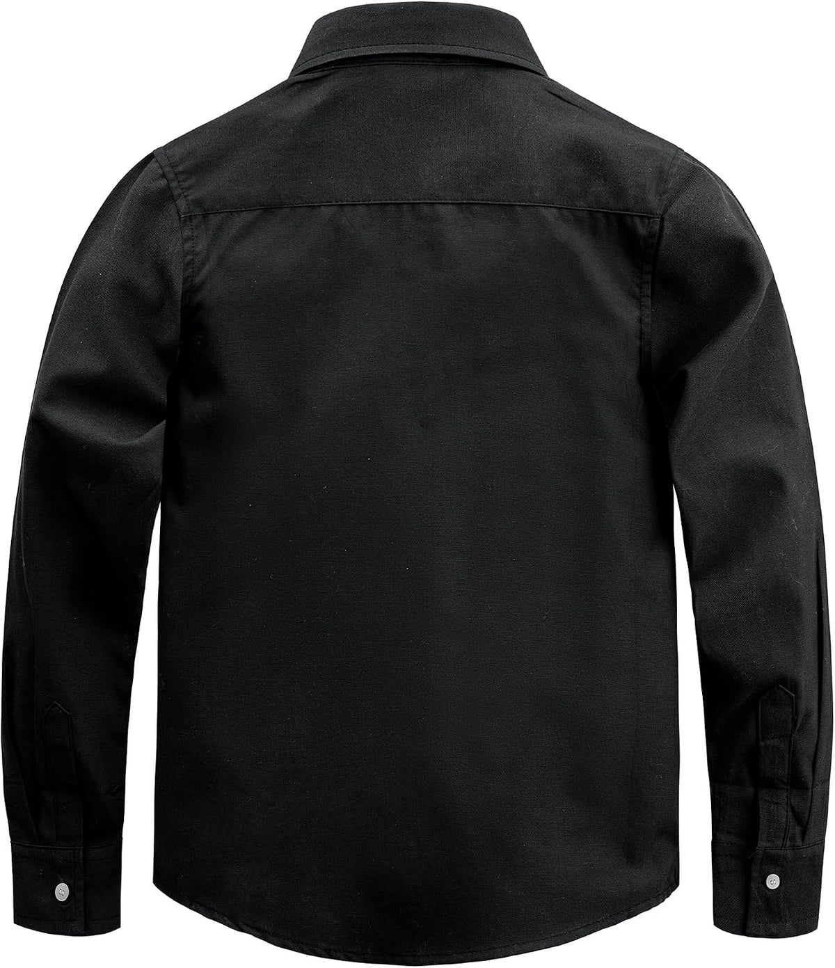 JOGAL C570 Boys' Oxford Long-Sleeve Dress Shirt - Black - back