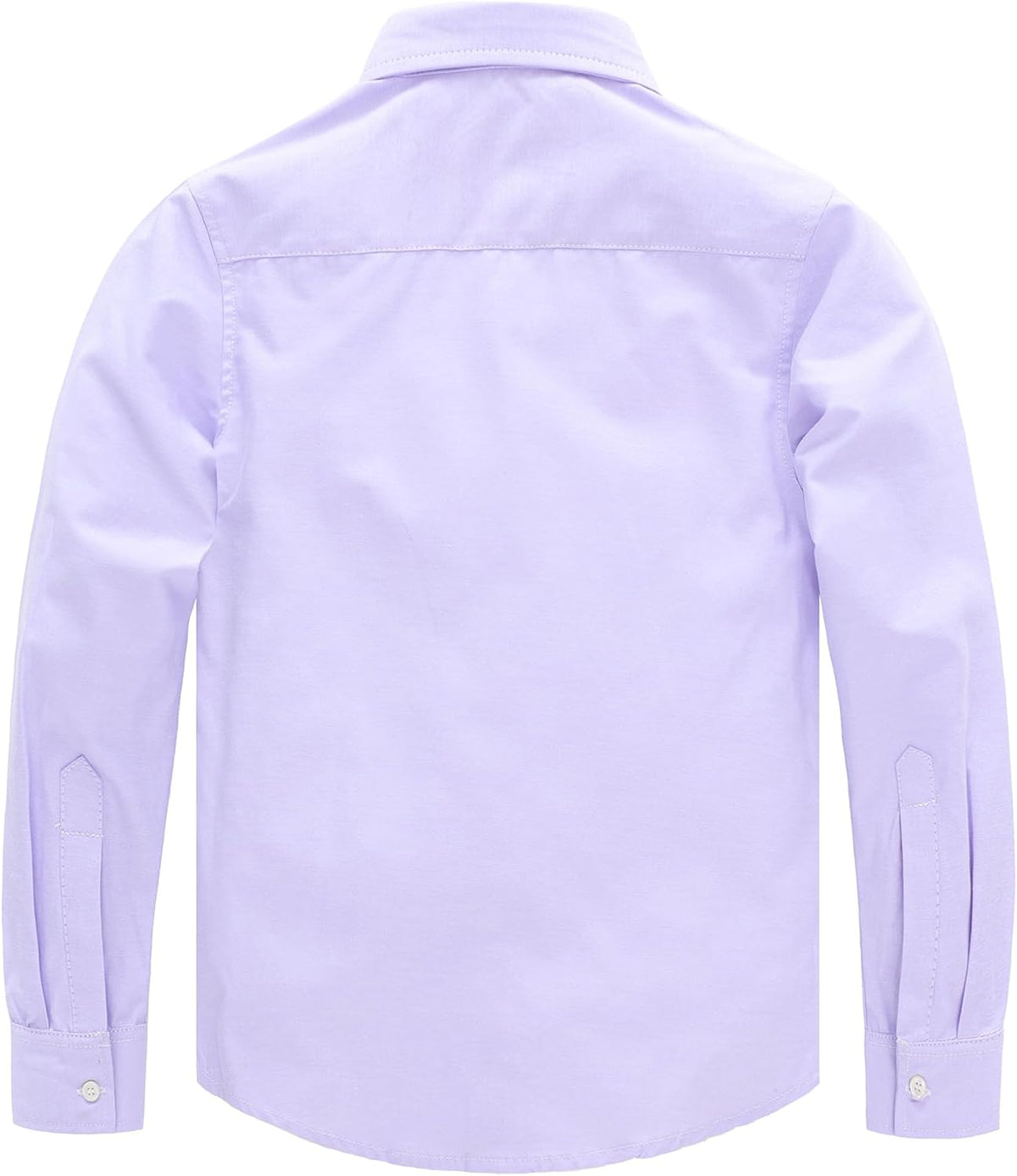 JOGAL C570 Boys' Oxford Long-Sleeve Dress Shirt - Lavender - back