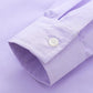 JOGAL C570 Boys' Oxford Long-Sleeve Dress Shirt - Lavender - button cuff detail
