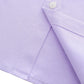 JOGAL C570 Boys' Oxford Long-Sleeve Dress Shirt - Lavender - hem and placket detail