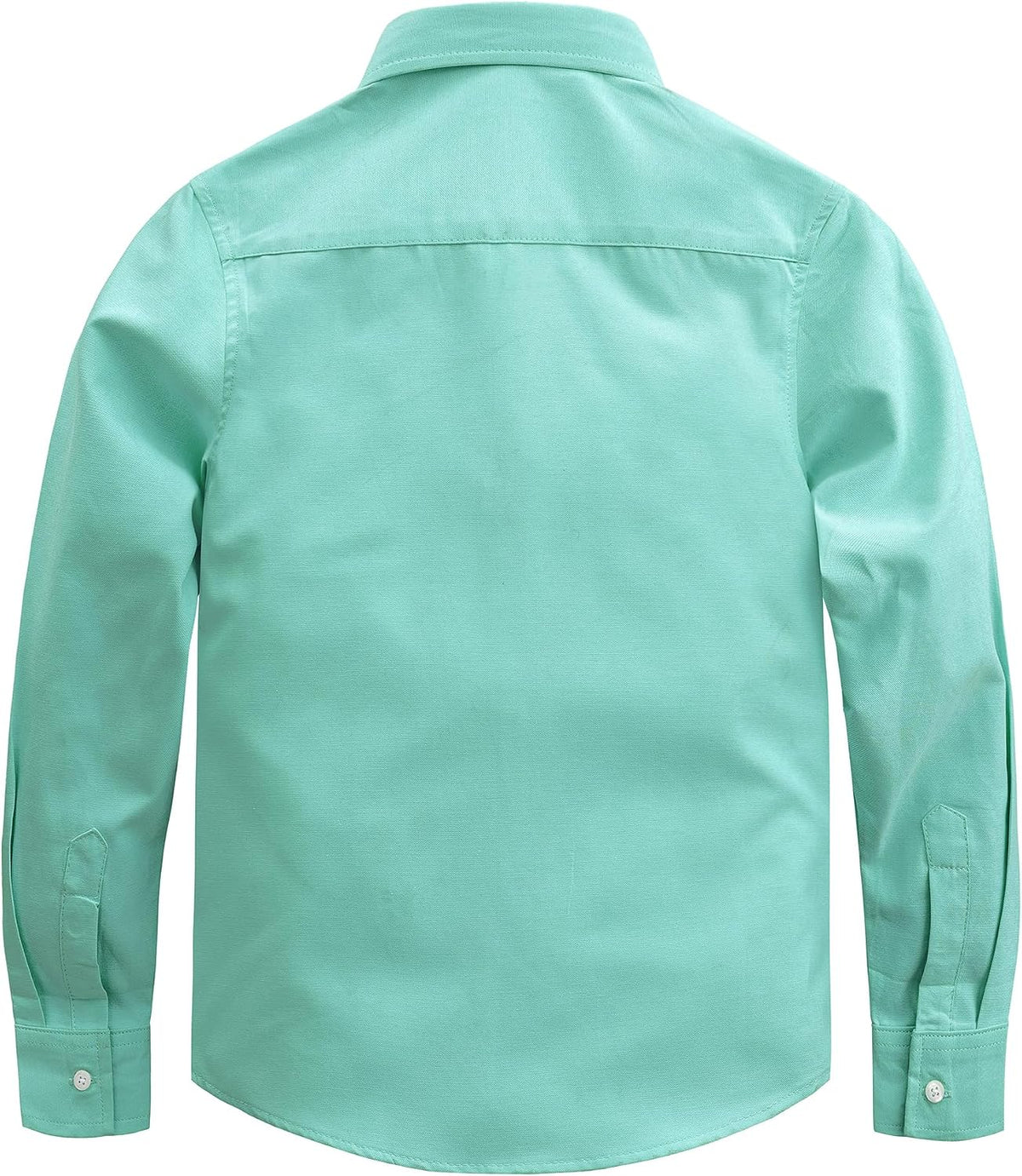 JOGAL C570 Boys' Oxford Long-Sleeve Dress Shirt - Mint Green - back