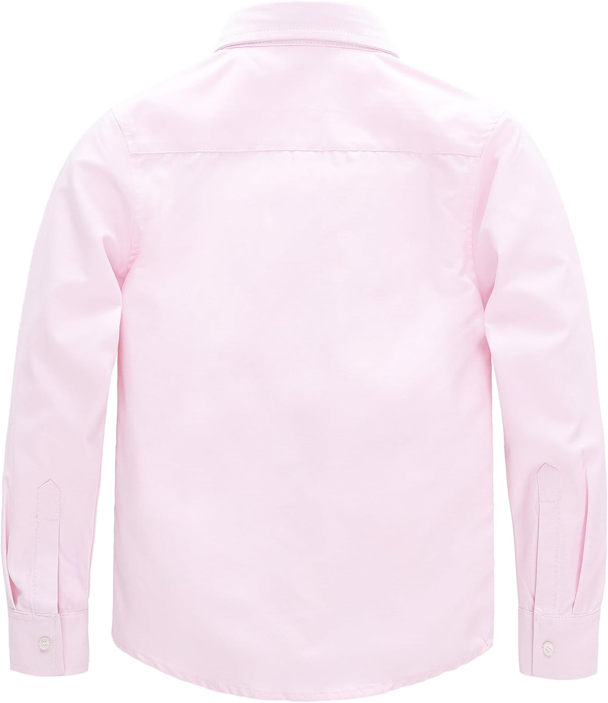 JOGAL C570 Boys' Oxford Long-Sleeve Dress Shirt - Pink - back
