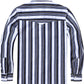 JOGAL C575 boys' Long-Sleeve Striped Western Pearl Snap Shirt in Black White, back view
